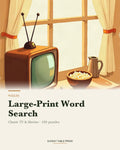 Large-Print Word Search: Classic TV & Movies — cover