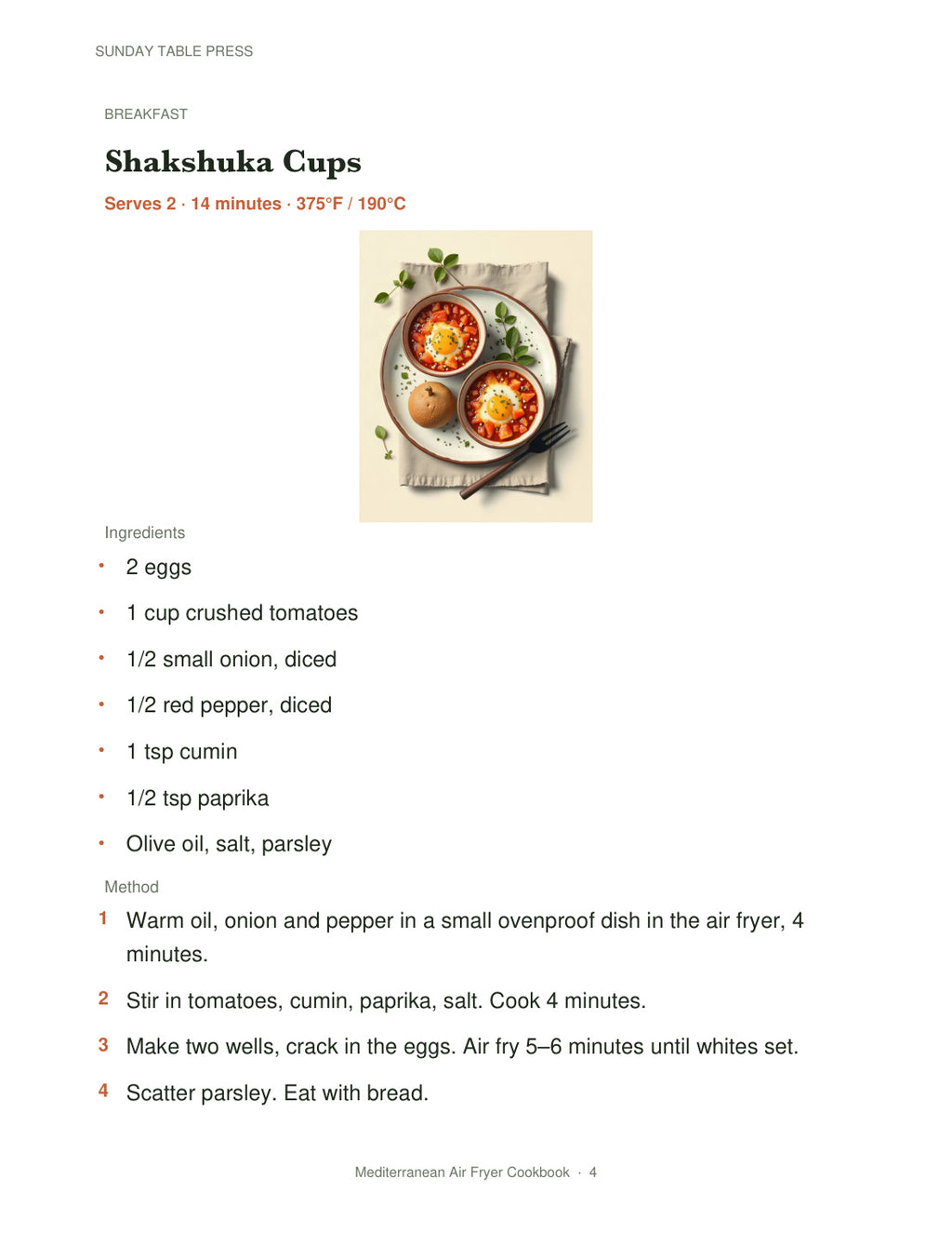 Mediterranean Air Fryer Cookbook — page 4, actual size